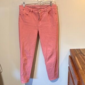 Talbots Pink Slim Ankle Jeans - Size 8